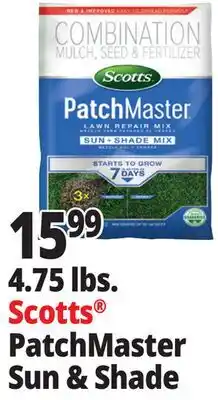Ocean State Job Lot Scotts Patchmaster Sun & Shade Lawn Repair Mix 4.75 lbs offer