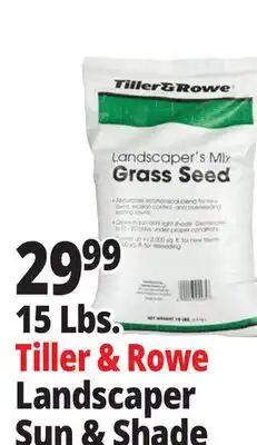 Ocean State Job Lot Tiller & Rowe Landscaper's Sun & Shade Grass Seed offer