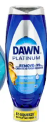 Ocean State Job Lot Dawn Platinum EZ-Squeeze Liquid Dish Detergent 24.3 oz offer