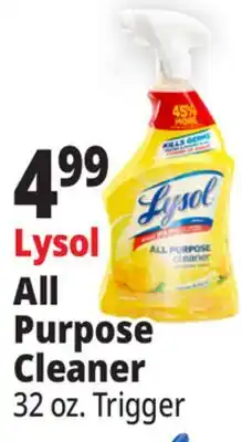Ocean State Job Lot Lysol All Purpose Lemon Breeze Cleaner 32 oz offer
