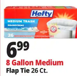 Ocean State Job Lot Hefty Medium Trash Ocean Water 8 Gallon Trash Bags 26 Count offer