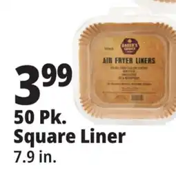 Ocean State Job Lot Baker's Choice Rectangle Air Fryer Liners 50 Count offer