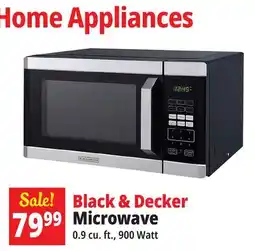 Ocean State Job Lot BLACK+DECKER 900W Stainless Steel Microwave Oven offer