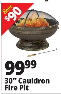 Ocean State Job Lot 30 Cauldron Fire Pit offer