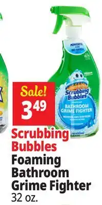 Ocean State Job Lot Scrubbing Bubbles Disinfectant Bathroom Grime Fighter Spray 32 oz offer