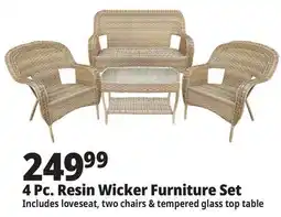 Ocean State Job Lot 4-Piece Wicker Furniture Set offer