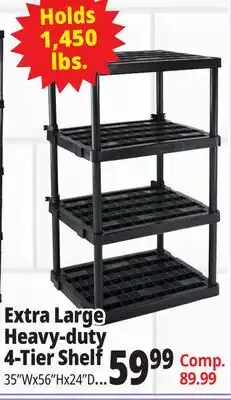 Ocean State Job Lot Maxit 5-Tier Heavy-Duty Plastic Shelving Unit offer
