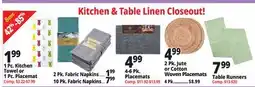 Ocean State Job Lot Kitchen Linens offer