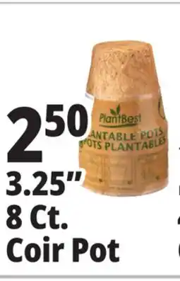 Ocean State Job Lot PlantBest Plantable 3.25 Coconut Coir Pots 8 Count offer