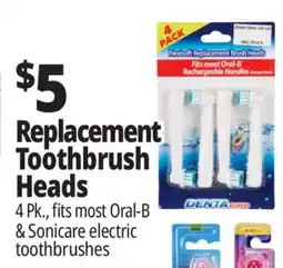 Ocean State Job Lot Dentacare Flexisoft Replacement Brush Heads 4 Count offer