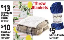 Ocean State Job Lot Throw Blankets offer