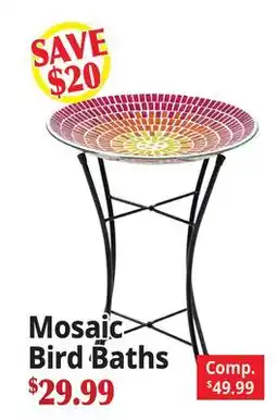 Ocean State Job Lot Mosaic Bird Baths offer