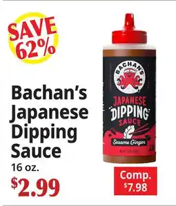 Ocean State Job Lot Bachan's Japanese Dipping Sauce offer