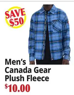 Ocean State Job Lot Men's Canada Gear Plush Fleece offer