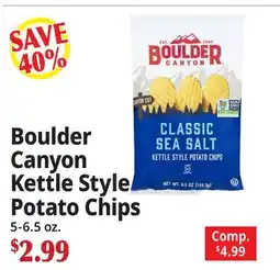 Ocean State Job Lot Boulder Canyon Kettle Style Potato Chips offer