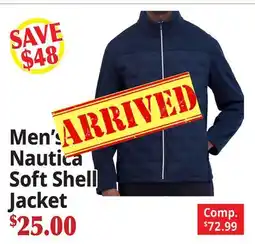 Ocean State Job Lot Men's Nautica Soft Shell Jacket offer