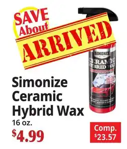 Ocean State Job Lot Simonize Ceramic Hybrid Wax offer