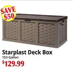 Ocean State Job Lot Starplast Deck Box offer