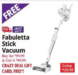 Ocean State Job Lot Fabuletta Stick Vacuum offer