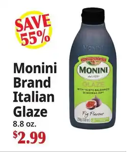 Ocean State Job Lot Monini Brand Italian Glaze offer