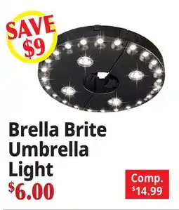 Ocean State Job Lot Brella Brite Umbrella Light offer