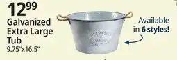 Ocean State Job Lot Extra Large Galvanized Steel Bucket With Rope Handles offer
