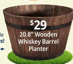 Ocean State Job Lot 20.8 Wooden Whiskey Barrel Planter offer