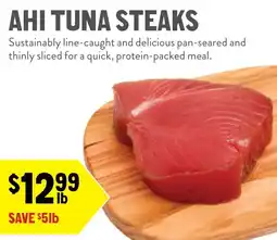 New Seasons Market Ahi tuna steaks offer