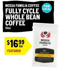 New Seasons Market Nossa familia coffee fully cycle whole bean coffee offer
