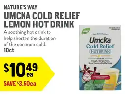 New Seasons Market Nature's way umcka cold relief lemon hot drink offer