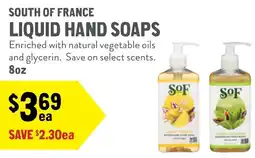New Seasons Market South of france liquid hand soaps offer