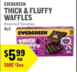 New Seasons Market Evergreen thick & fluffy waffles offer