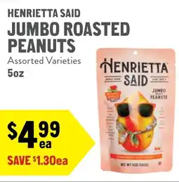 New Seasons Market Henrietta said jumbo roasted peanuts offer