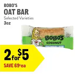 New Seasons Market Bobo's oat bar offer