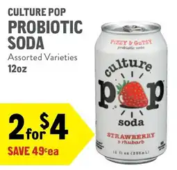 New Seasons Market Culture pop probiotic soda offer