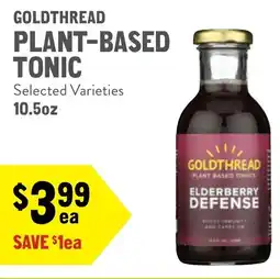 New Seasons Market Goldthread plant-based tonic offer
