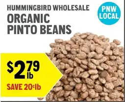 New Seasons Market Hummingbird wholesale organic pinto beans offer