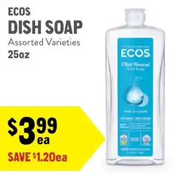 New Seasons Market Ecos dish soap offer