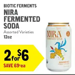 New Seasons Market Biotic ferments nira fermented soda offer