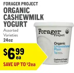 New Seasons Market Forager project organic cashewmilk yogurt offer