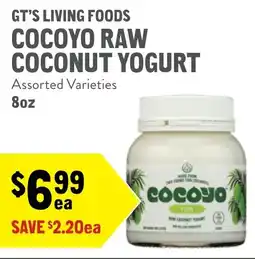 New Seasons Market GT's living foods cocoyo raw coconut yogurt offer
