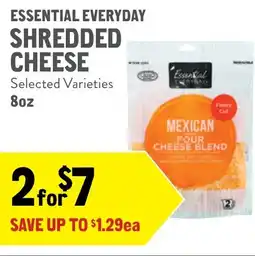 New Seasons Market Essential everyday shredded cheese offer