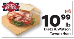 Weis Markets Dietz & Watson Tavern Ham offer