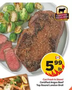 Weis Markets Certified Angus Beef Top Round London Broil offer