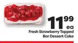 Weis Markets Fresh Strawberry Topped Bar Dessert Cake offer