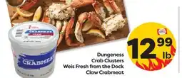 Weis Markets Dungeness Crab Clusters Weis Fresh from the Dock Claw Crabmeat offer