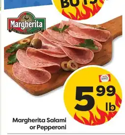 Weis Markets Margherita Salami or Pepperoni offer