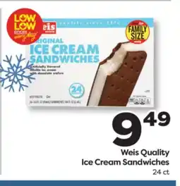 Weis Markets Weis Quality Ice Cream Sandwiches offer