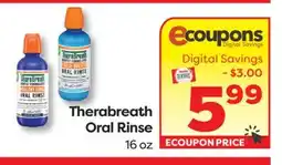 Weis Markets Therabreath Oral Rinse offer