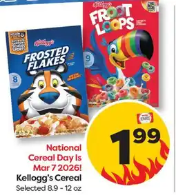 Weis Markets Kellogg's Cereal offer